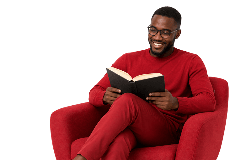 A reader browsing a UG Manuals guide